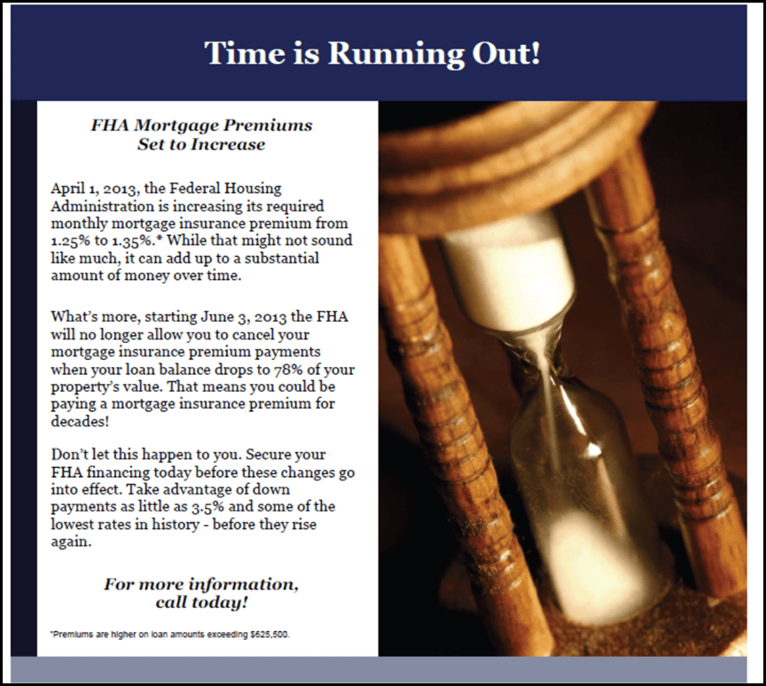 FHA HOT OFF THE PRESS